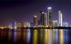 湖南长沙橘子洲头夜景：灯火辉煌、景色迷人